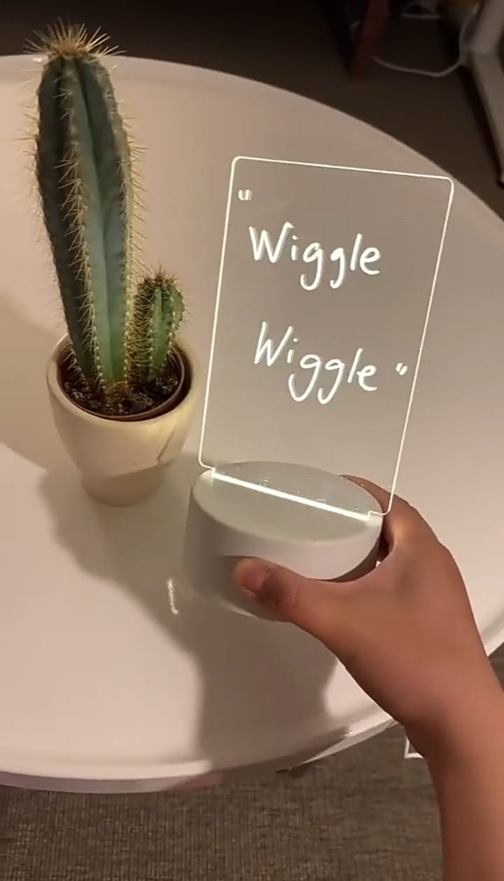 Rewriteable LED Noteboard Night Light